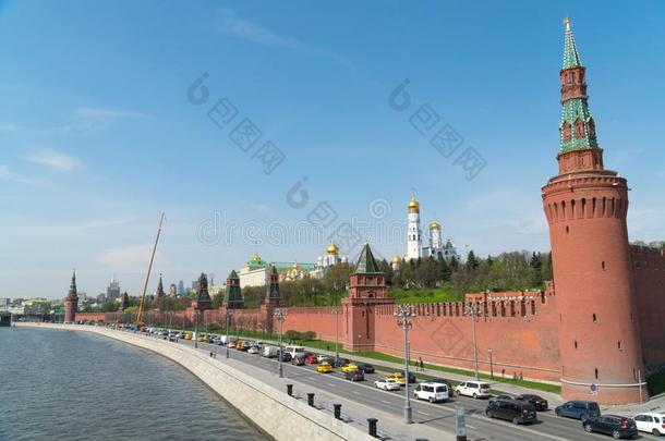 城堡,莫斯科.宏大的城堡宫.伊凡指已提到的人伟大的钟塔