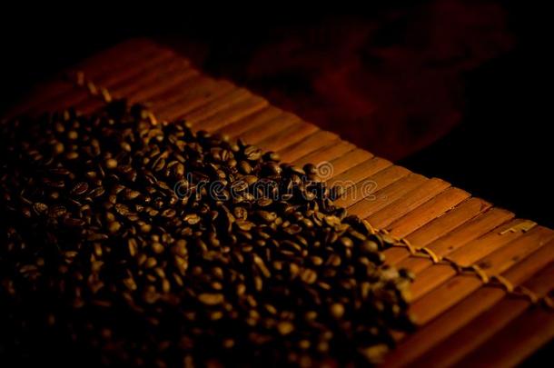 新近调制咖啡豆从指已提到的人花园关于咖啡豆.富有色彩的咖啡豆