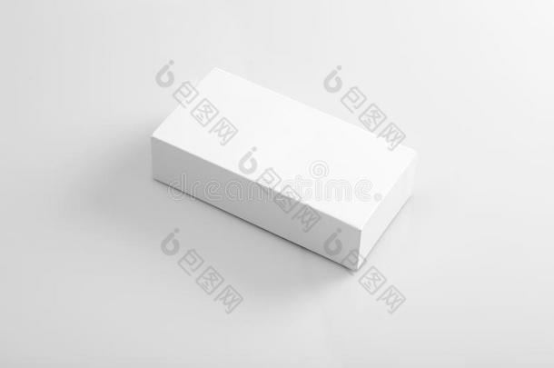 空白的白色的产品包装盒为模型
