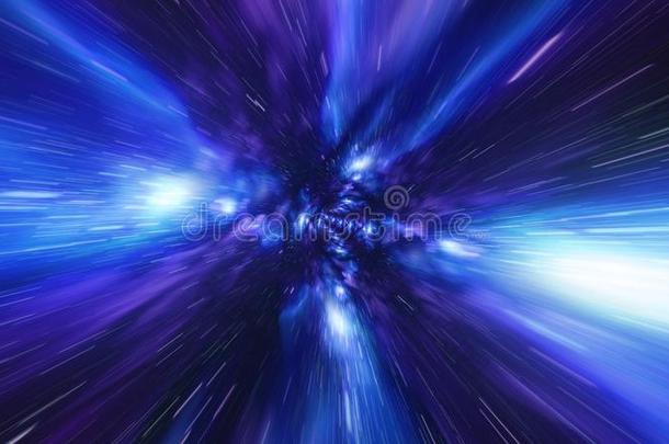 跳采用时间涡流隧道蓝色星系背景