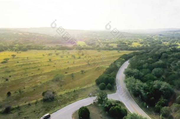 空气的看法弯曲的国家路采用小山国家,最高甲板舱,美利坚合众国