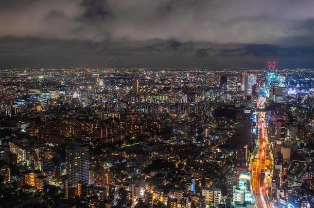 美丽的建筑学和建筑物关于东京城市风光照片
