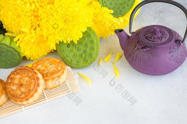 月饼,茶壶,菊花花,莲花种子采用荚向