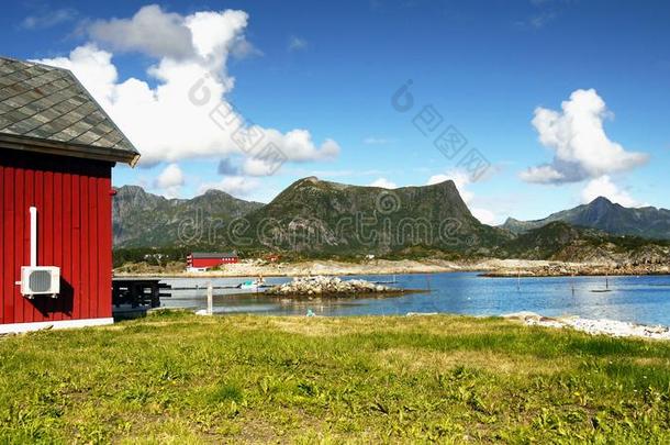 斯堪的纳维亚,挪威,北欧人崎岖的风景,罗弗敦群岛岛