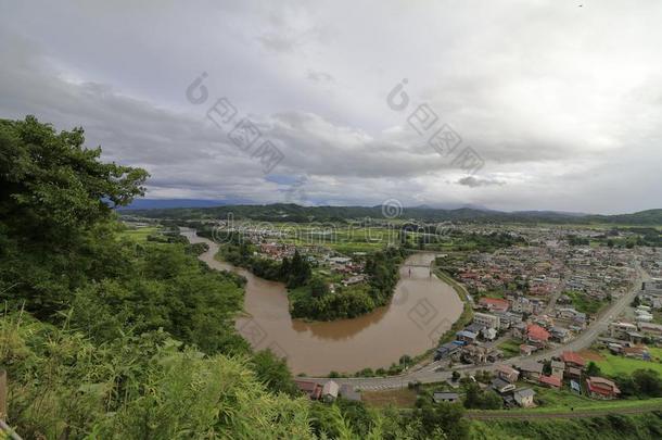 摩加米河,看法从立山公园采用佐贺。