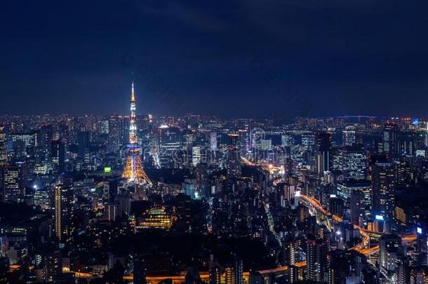 东<strong>京城</strong>市风光照片在夜,黑色亮漆