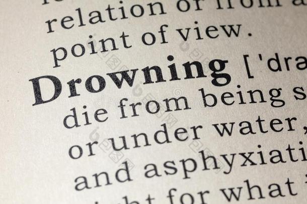 定义关于溺水