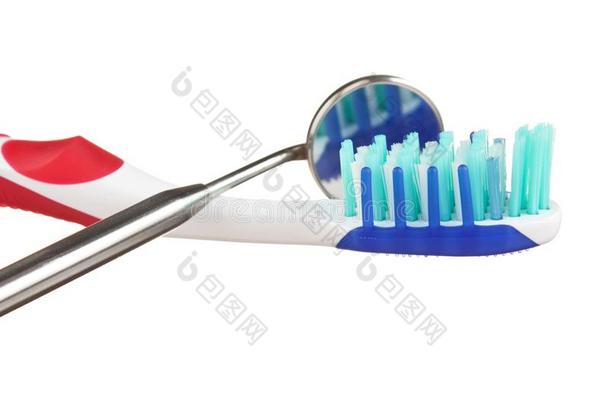 牙刷和牙齿的器具