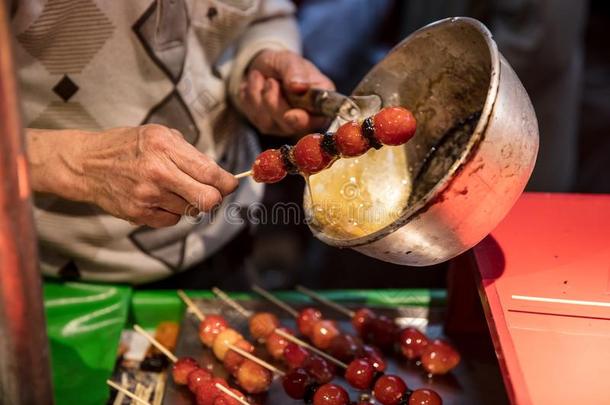 台湾人大街食物餐后甜食使