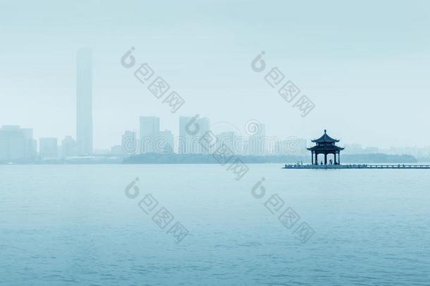 中国江苏苏州<strong>金鸡</strong>湖风景
