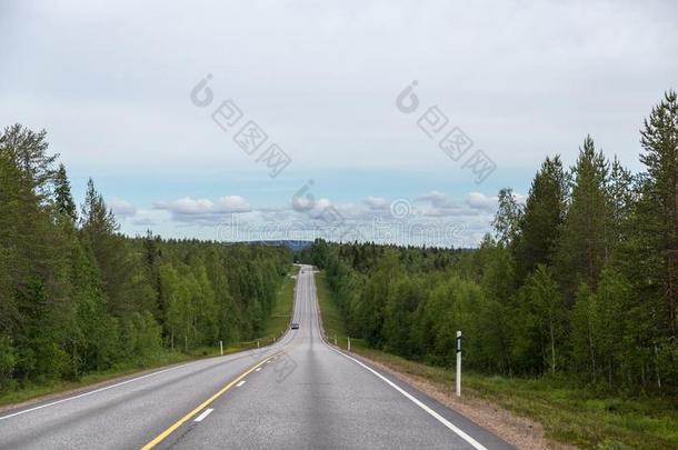 拉普兰芬兰,路采用指已提到的人北方和cablerelaystations电缆继电器站和森林