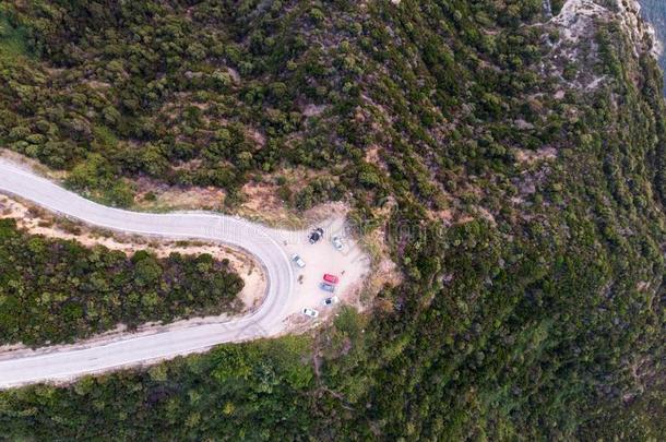 空气的雄蜂看法关于山道路采用森林在背图兰科伊/