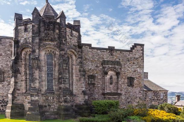北方建筑物的正面关于苏格兰的国家的战争纪念碑在城堡,教育类