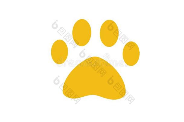狗或猫爪子.象征关于宠物.动物脚印.小狗偶像