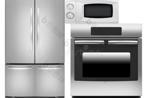 冰箱,烤箱和微波烤箱