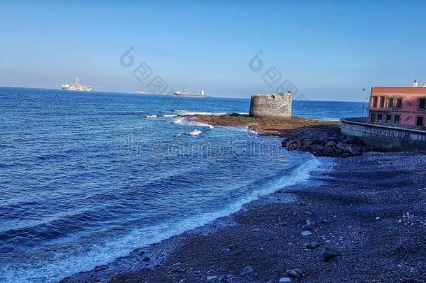 金丝雀岛,自然的风景,海滩城堡