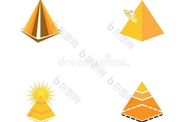 金字塔标识矢量样板金字塔标识矢量样板