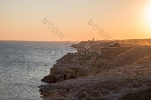 克里米亚半岛的半岛-斗篷塔克汉库特夏是（be的三单形式纯的黑的海
