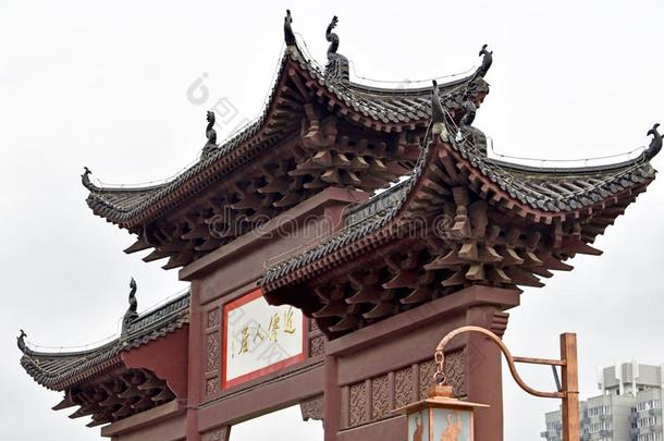 武<strong>汉中</strong>国古代的中国人建筑学:黄色的吊车庙