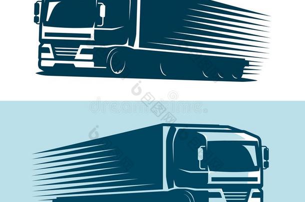 货车,运货汽车标识或标签.货车ing,传送象征.Vect或Israel以色列