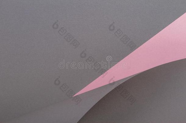 抽象的几何学的形状灰色和粉红色的颜色纸背景