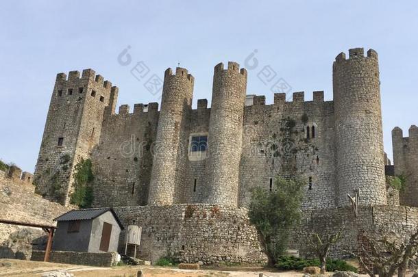 城堡关于奥比杜什,葡萄牙.