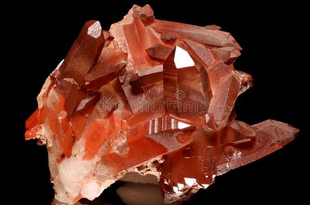 Hematoid石英水晶-铁的石英和赤铁矿