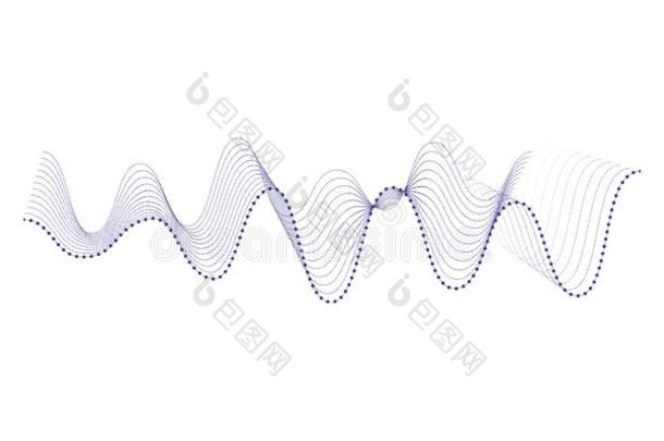 听觉的数字的追平比分的得分科技,音乐的脉搏矢量illust