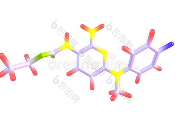 分子的结构关于氟吡汀隔离的向白色的