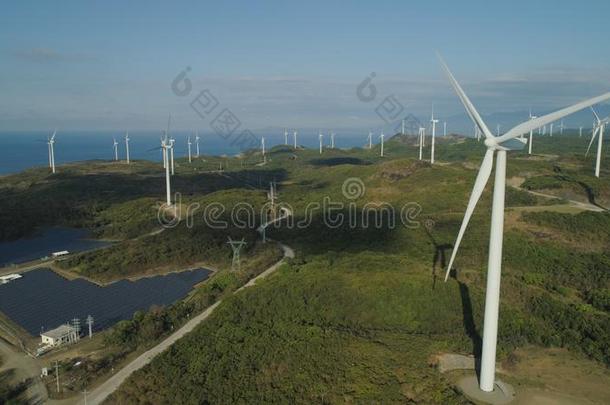 太阳的农场和风车.菲律宾,吕宋岛