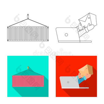 隔离的物体关于商品和货物象征.放置关于商品和商品图片
