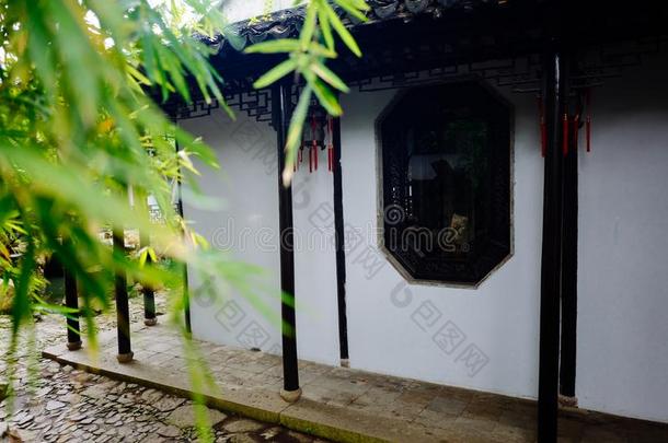 无锡惠山。古代的城镇风景