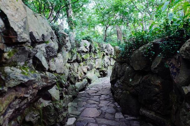 无锡惠山。古代的城镇风景