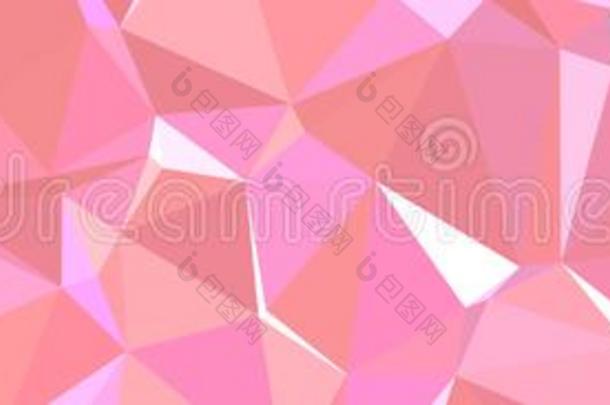 粉红色的和紫色的三角形多边形采用横幅形状背景illustrate举例说明