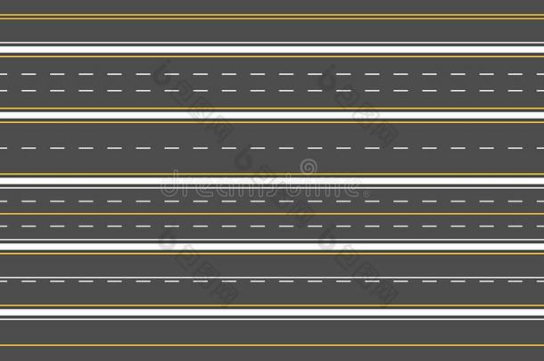 公路路标记.水平的直的沥青路s,现代的