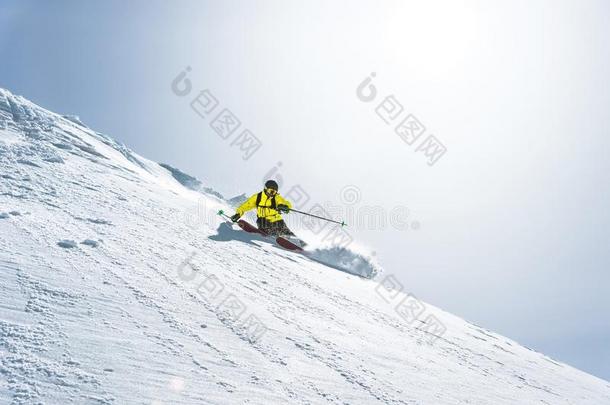 指已提到的人总计的长度关于滑雪向新鲜的雪粉.Pr关于essi向alSlovakia斯洛伐克