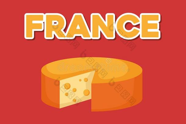 法国文化<strong>卡片</strong>和奶酪