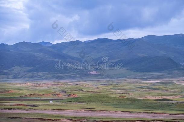 山和l和scape在近处祁连,<strong>青海</strong>,中国