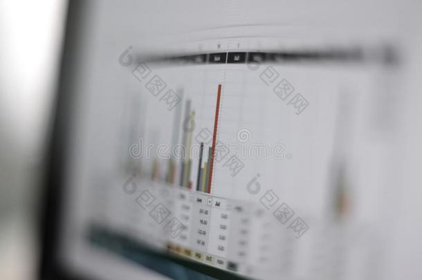商业图表背景:分析商业会计向信息