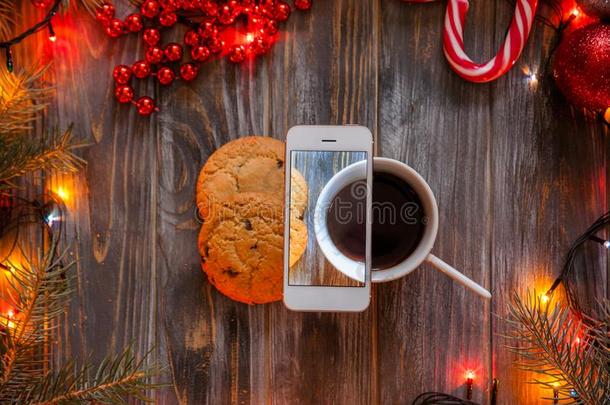 博客可移动的照片圣诞节布置电话杯子饼干