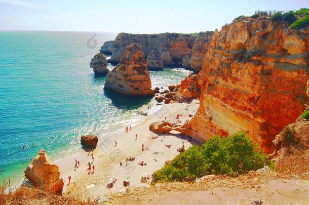 普拉亚是马林哈,葡萄牙,num.一关于指已提到的人最美丽的海滩关于
