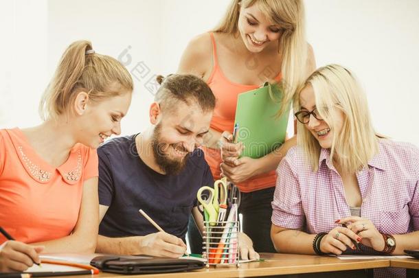 学生和教师家庭教师采用教室