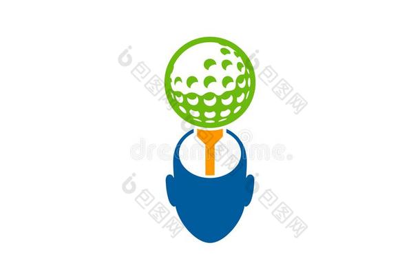 想高尔夫球标识偶像设计