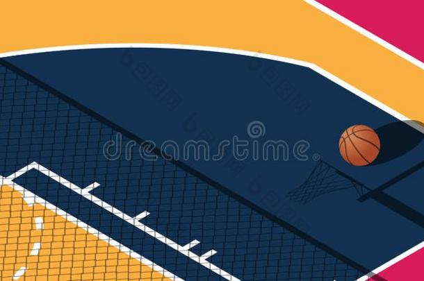 设计为篮球.海报为指已提到的人锦标赛.抽象的后面