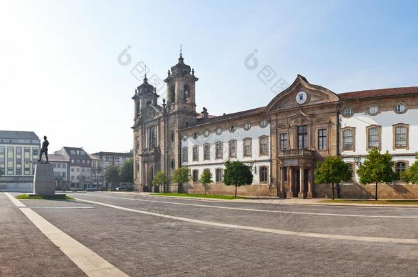 布拉加,葡萄牙.人口教堂.矫揉造作者,洛可可和新古典主义的