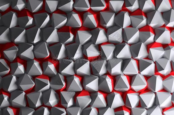 抽象的背景和白色的和红色的colo红色的多边形.