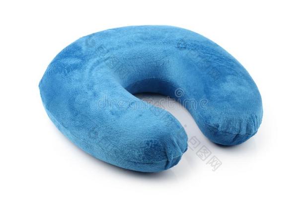 蓝色起泡沫颈枕头