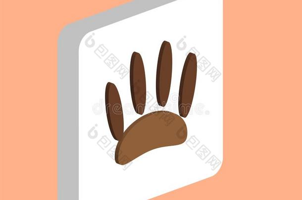 动物脚印计算机象征