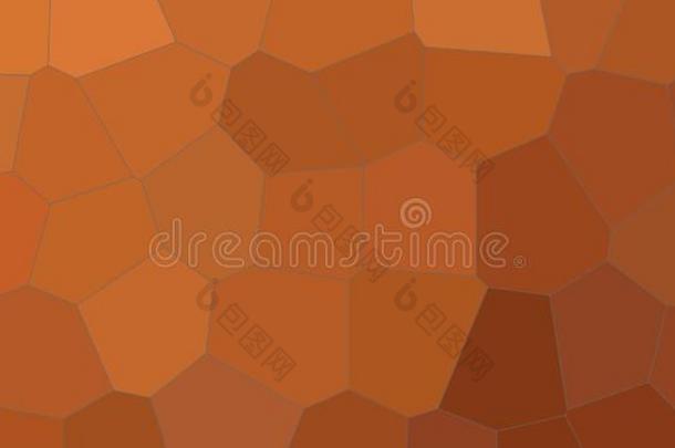 抽象的说明关于棕色的彩色粉笔中部大小六边形横幅