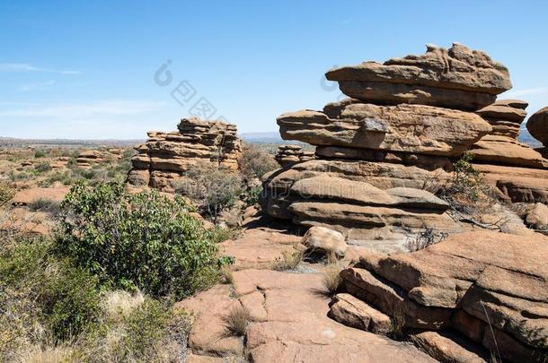 马格里斯伯格崎岖的无法访问风景,南方非洲.